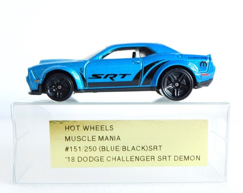 Hot Wheels (5) '18 Dodge Challenger SRT Demon - Loose -Small PVC Cases- Lot of 5 - Picture 3 of 12