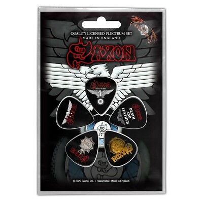 Saxon Wheels Of Steel 5er Plektrum Pack (rz)