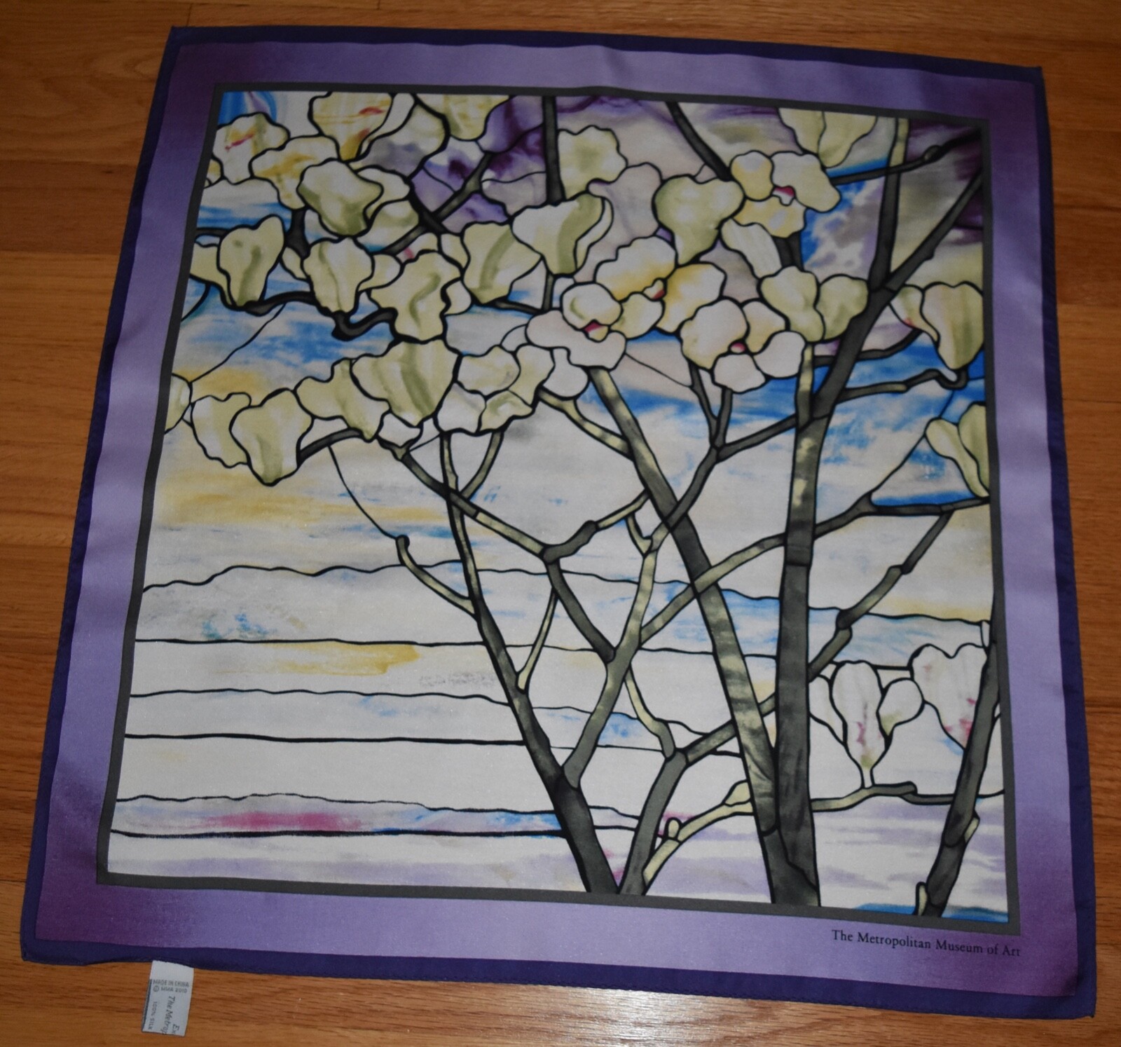 Metropolitan Museum of Art Tiffany Magnolia Blossom Silk Square