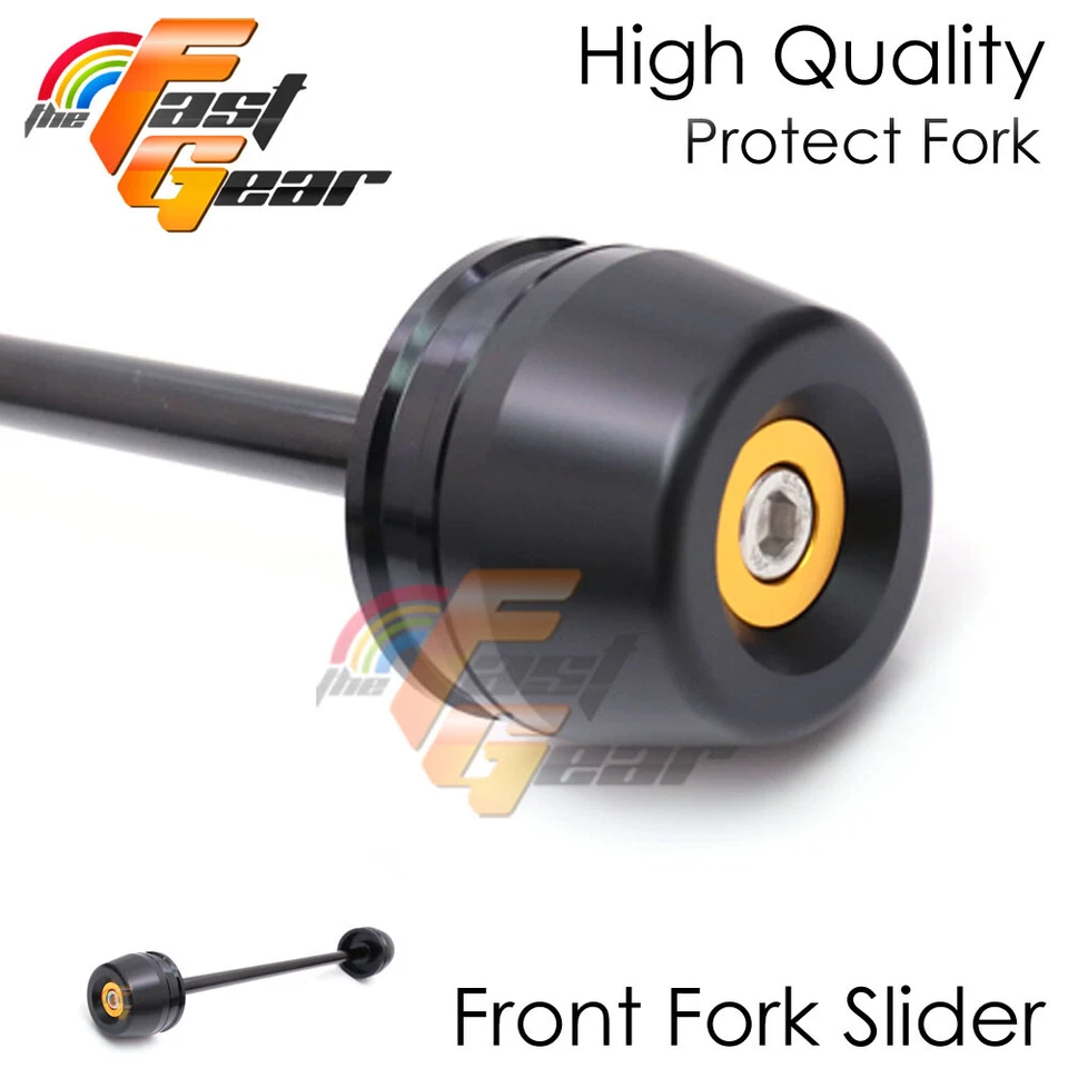 Fit Ducati Monster S2R 1000 05-08 Black CNC Fork Sliders Protector Foto 3 de 4