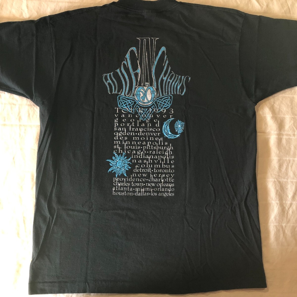 Vintage ALICE IN CHAINS Tour 1993 T-SHIRT | eBay