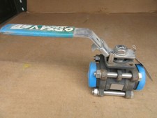 1" Carbon STEEL Socket Weld Ball Valve Lockable 1000 Series 55C 3 Piece