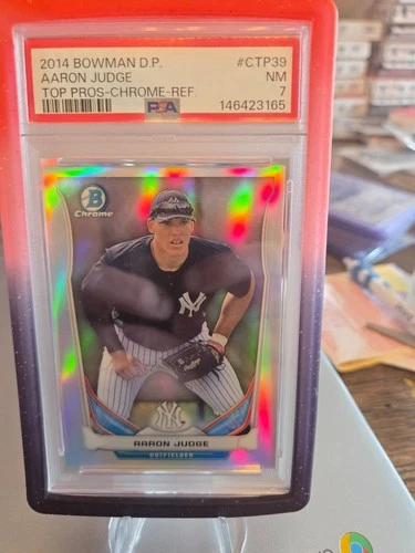 psa 7 2014 bowman d.p. aaron judge mvp rookie regrade