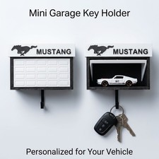 Personalized Car Logo Wall Mounted Key Holder Garage Key Rack 3D Printed GIFT