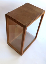 Vintage älterer Holz Glas Schaukasten SAMMELOBJEKT / Deko