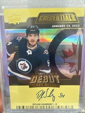 2022-23 UD Credentials - Debut Ticket Access Auto Dylan Samberg #149 Yellow /125