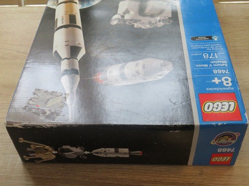 Neu LEGO 7468 SATURN V MONDMISSION Entdeckung Kinder Weltraumrakete Bauset Neu im Karton - Bild 6 von 9