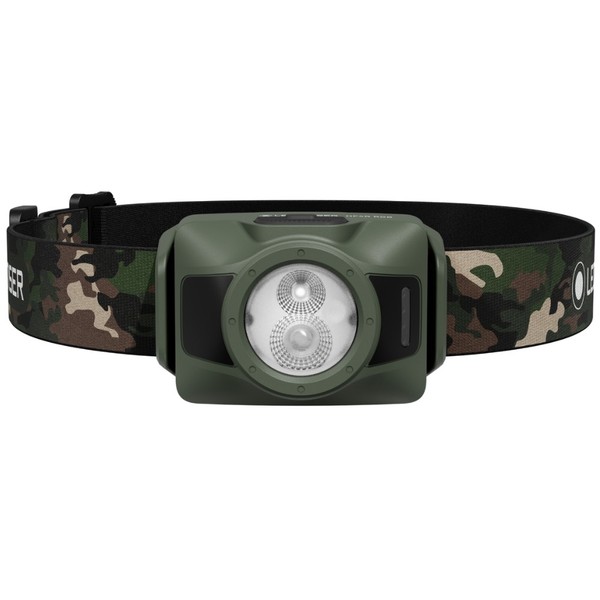 Ledlenser Rechargeable Outdoor 650 Lumens Headlamp HF4R RGB Camouflage-image