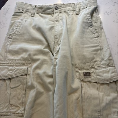 Levi s Workwear Pants Mens 32x30 Beige Tan Cargo Skater Utility Y2K Loose