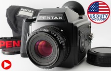  TOP MINT PENTAX 645 Film Camera SMC A 75mm F2.8 Lens 120 220 Insert From JAPAN