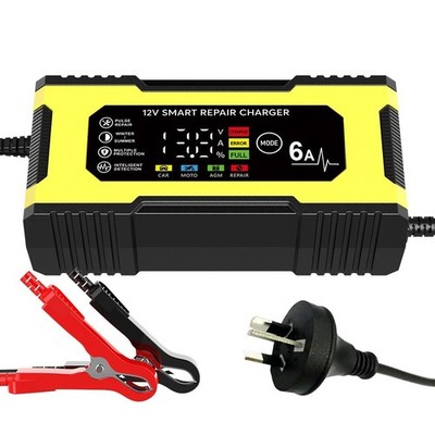 12V 6A Smart Repair Car   Charger Intelligent   Charging Power Yellow #yi