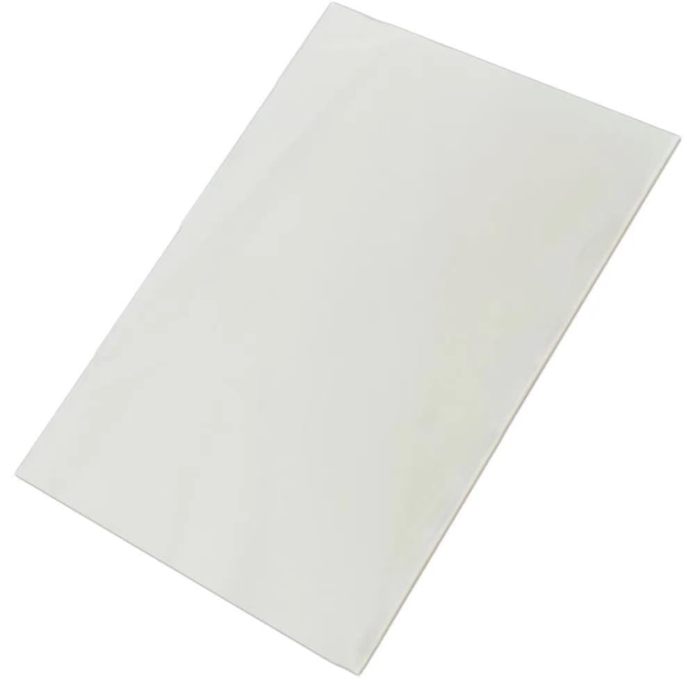 50/100/200 hojas comestibles rectangulares arroz y oblea 50, blanco