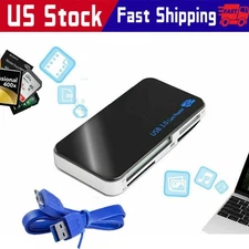 USB 3.0 Memory Card Reader Adapter 5GBPS Fit CF/TF/SD/Micro SD/XD/M2/MS Card LOT