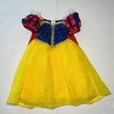 Disney Store Snow White Costume With Puffy Sleeves Girls  Size 4 halloween