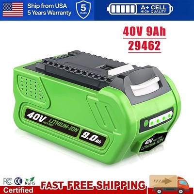 40V 9.0Ah For Greenworks G-MAX Lithium Battery 29472 29462 29252 20202 40 Volt