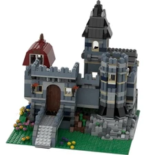 Compatible Alternate Build of Set 10218: Blue Castle Model 1184 Build Moc
