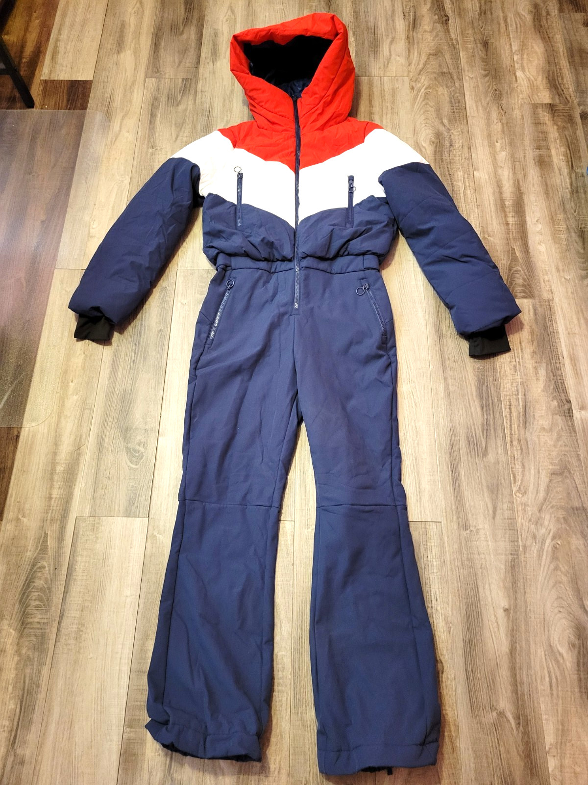 Fisoew Womens One Piece Ski Suit Warm Waterproof Snowsuit- SIZE Medium