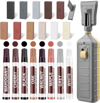 Hardwood Floor Repair Kit with Heat Pen, Laminate Vinyl Floor Repair Kit, 11 Col