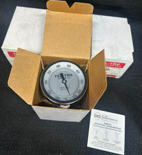 Tel-Tru GT300R Industrial Thermometer – 100–550°F – 1/2” BSPT, 2.5” Stem – Stain