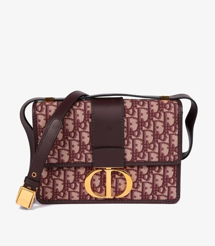Christian Dior bordeaux oblique jacquard et veau bordeaux 30 Montaigne