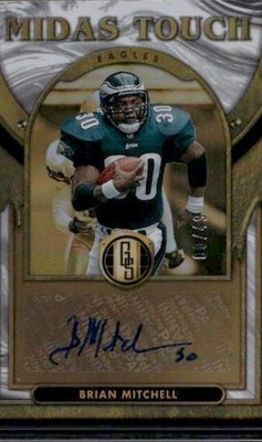 2024 Panini Gold Standard #MT-BML Brian Mitchell Midas Touch White Gold #/49