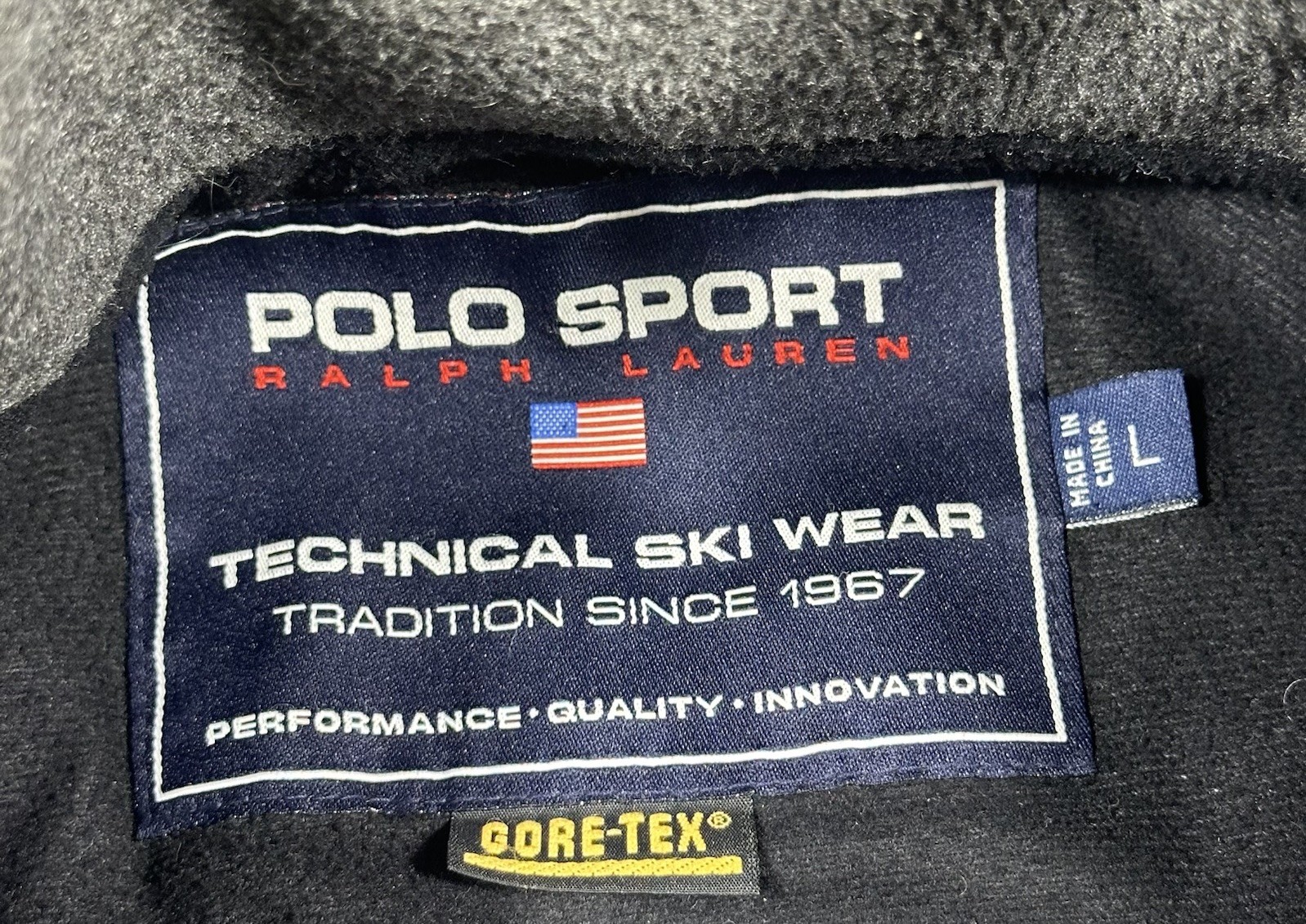 RLX Polo Sport Ralph Lauren Technical Ski Jacket Men’s L Gray Gore-Tex Hood READ thumbnail 18