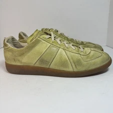 Maison Margiela GAT Replica Green Yellow Suede EU 43 US 10 Missing Insole Read