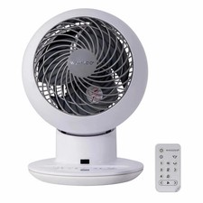 Woozoo White Globe Multi-directional Fan with Remote &ndash; 5 Speed, Quiet, UK Plug