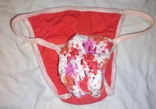 Men's String Bikini Tanga Brief  HAND CROCHET Hand Made in USA extra small N74