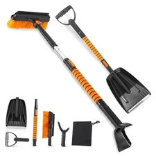 39'' Ice Scraper with Snow Brush for Car Windshield, Car Snow Scraper and 