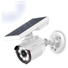 Solar Powered Outdoor Wireless Simulated Cameras Fake Camera Wire Free 1-Pack