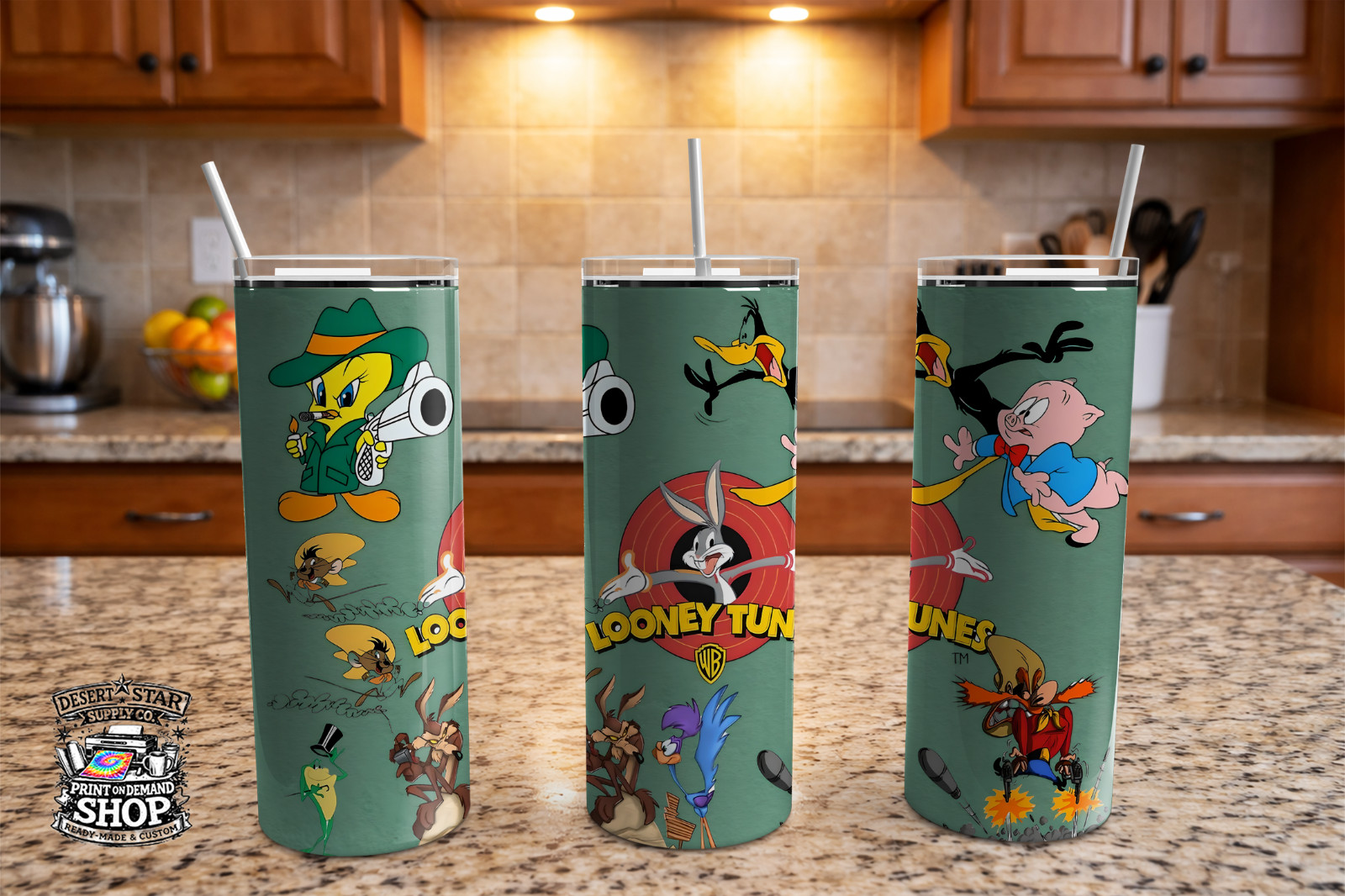 20oz Cartoon Character Tumbler – Funny Retro Design – Insulated Stainless Steel