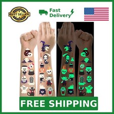 Halloween Luminous Temporary Tattoo for Kids - 250 Horror Glow Halloween Par...