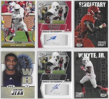 Devin Singletary FAU 6 Card AUTO Lot 2 Autos RC Whyte Jr Gold