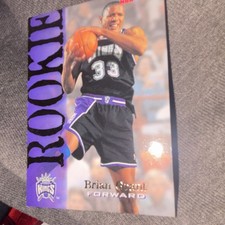 Sacramento Kings Brian Grant Rookie NBA Basketball Trading Card Card Stock