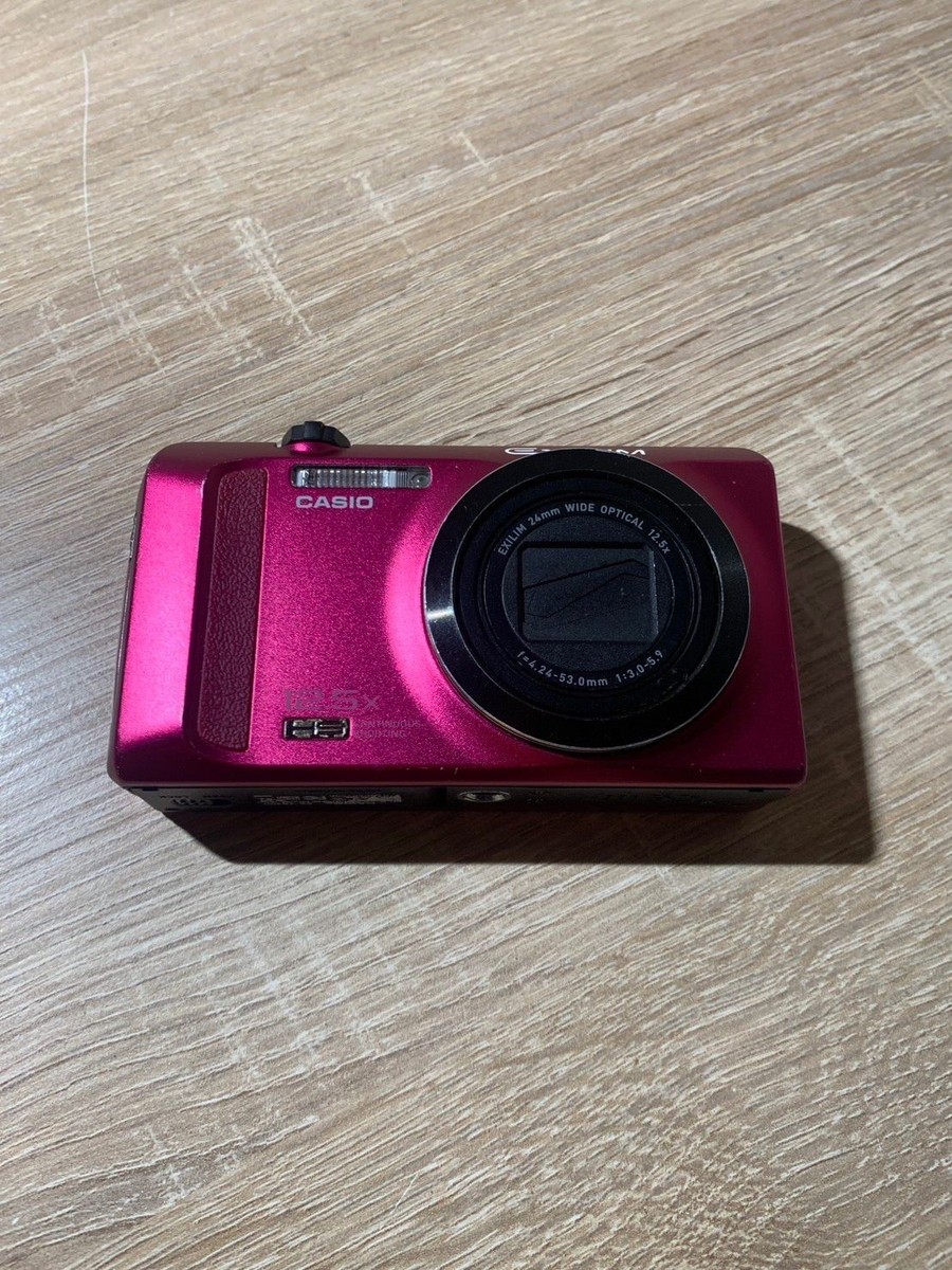 Excellent ] CASIO EXILIM EX-ZR200 16.1MP Red Compact Digital