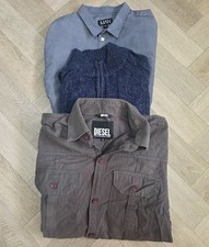 Mens Clothing Bundle Diesel XL Shirt Jumper MAN Shirt M Good Condition 3 Items