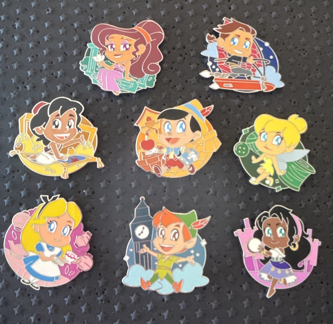 Disney Parks 2026 Animated Cuties Complete Mystery Pin Set