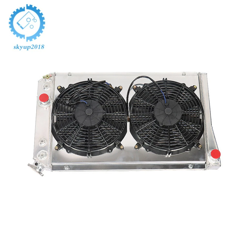 3 Row Core Racing Radiator+Pull Fan Shroud 1982-1902 For Chevy S10/S-10 Blazer - Image 3 of 4