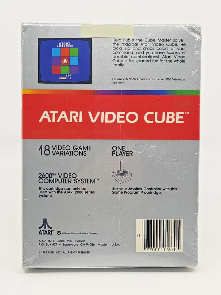 Atari 2600 Boxed Video Game - Atari Video Cube - 1983 Inc Release - Sealed - Image 2 of 4