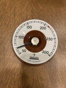 Vintage Valmet Sauna Thermometer