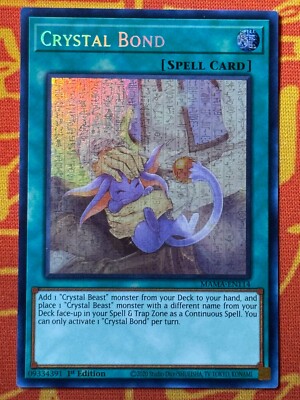 YUGIOH KRISTALLBINDUNG SECRET PHARAOH'S RARE 1. NM MAMA-DE114 JESSE KRISTALLTIER
