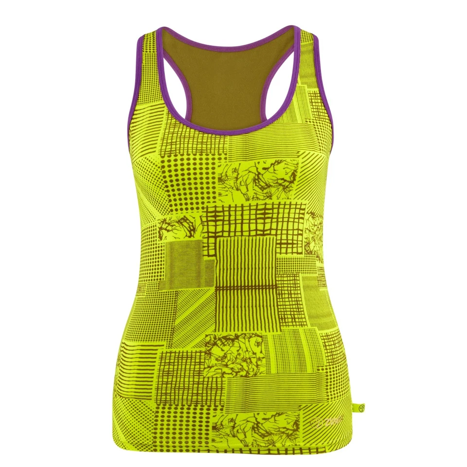 ¡JUEGO DE 2 PIEZAS ZUMBA! Impresionantes pantalones capri de carga púrpura tron y camiseta sin mangas espalda deportiva  Foto 4 de 4