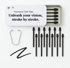 10 Pcs Replacement Tips for Remarkable 2 Felt Pen Tips and Case