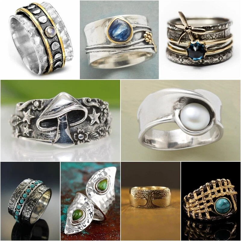 Turkish handmade hotsell rings