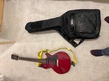 cherry red electric guitar bundle fret king 