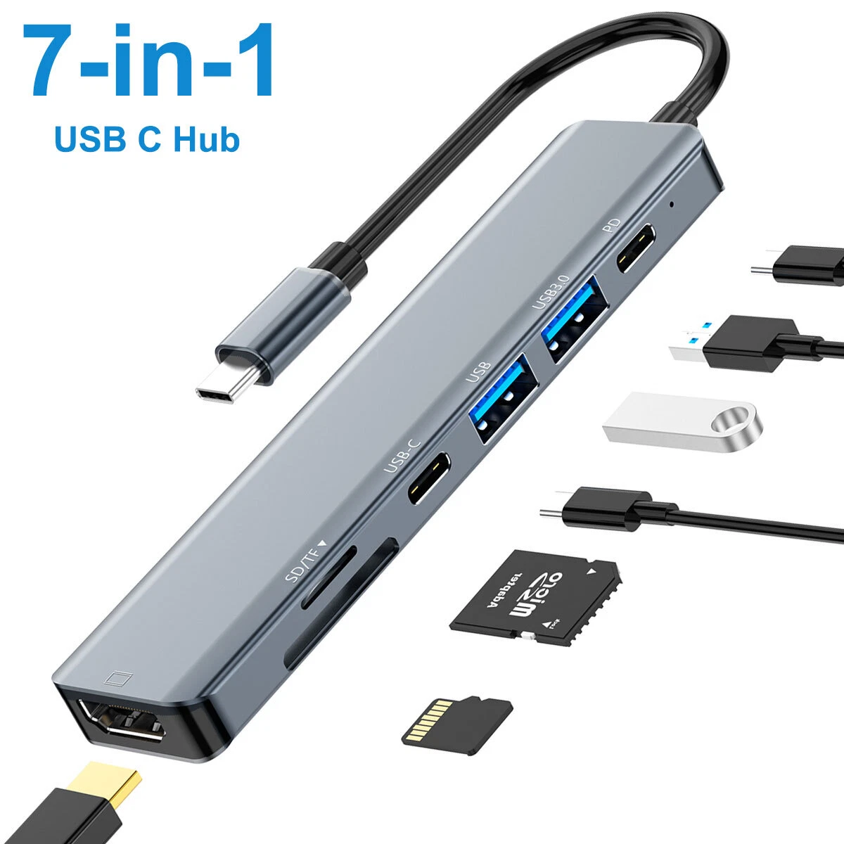 USB-C to Ethernet Adapter, uni USB-C Hub with RJ45 Gigabit, [Thunderbolt  4/3 Compatible] USB-C to Network Adapter Multiport for MacBook Pro/Air,  iPad