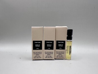LOT OF 3 TOM FORD VANILLE FATALE EAU DE PARFUM 2ML*3 NIB