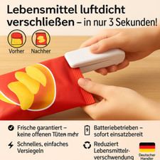 Vakuumier Gerät Folienschweißgerät Tütenversiegler Beutel Mini Hand Verschließer