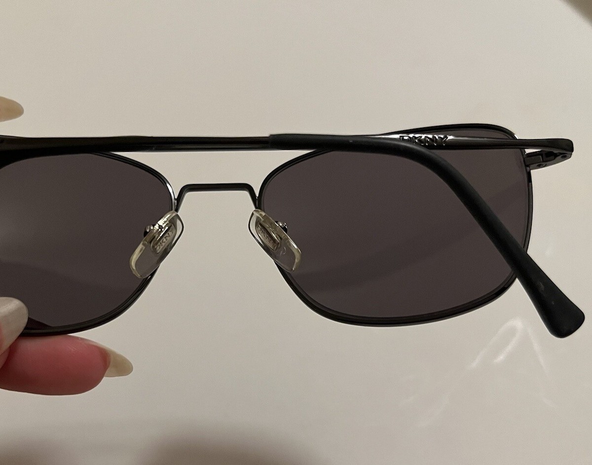 DKNY Black Aviator-Style Sunglasses with Dark Lenses DKNY Black Aviator Sunglasses | eBay main image 3